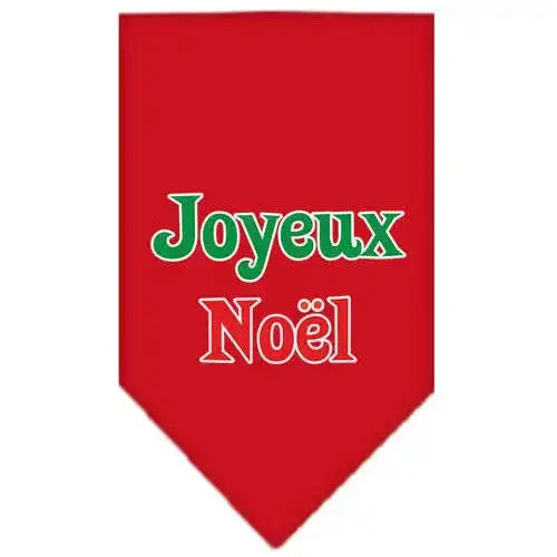 Joyeux-Noel-Screen-Print-Bandana-Red-Small-GreatEagleInc-333814956