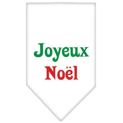 Joyeux-Noel-Screen-Print-Bandana-White-Small-GreatEagleInc-318563487
