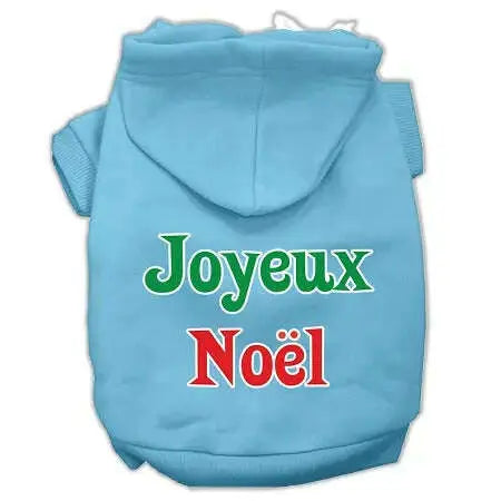 Joyeux-Noel-Screen-Print-Pet-Hoodies-Baby-Blue-Xxxl-GreatEagleInc-319373127