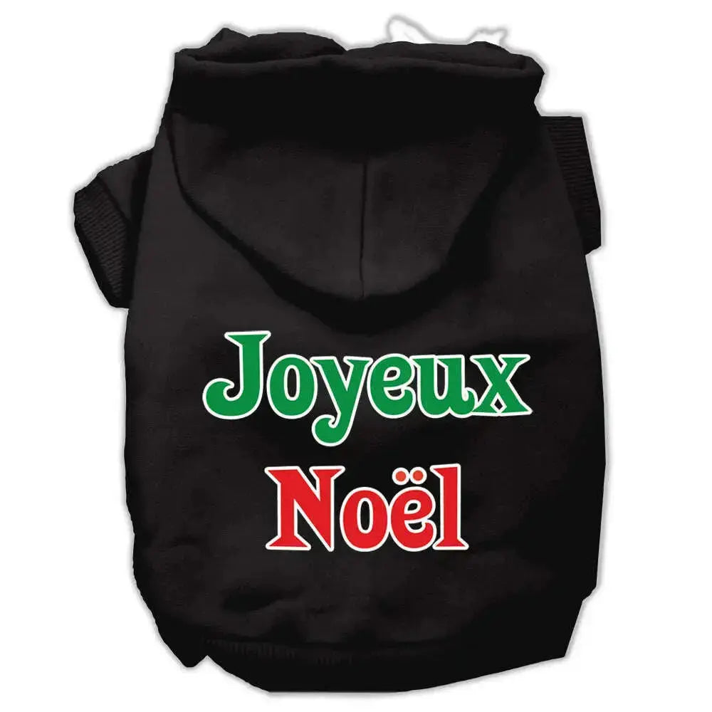 Joyeux-Noel-Screen-Print-Pet-Hoodies-Black-S-GreatEagleInc-318627511