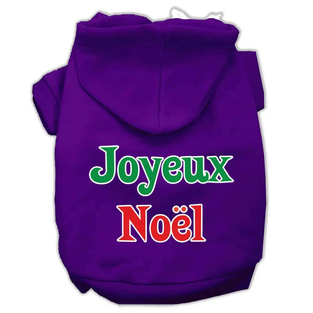 Joyeux-Noel-Screen-Print-Pet-Hoodies-Purple-Xl-GreatEagleInc-319374930