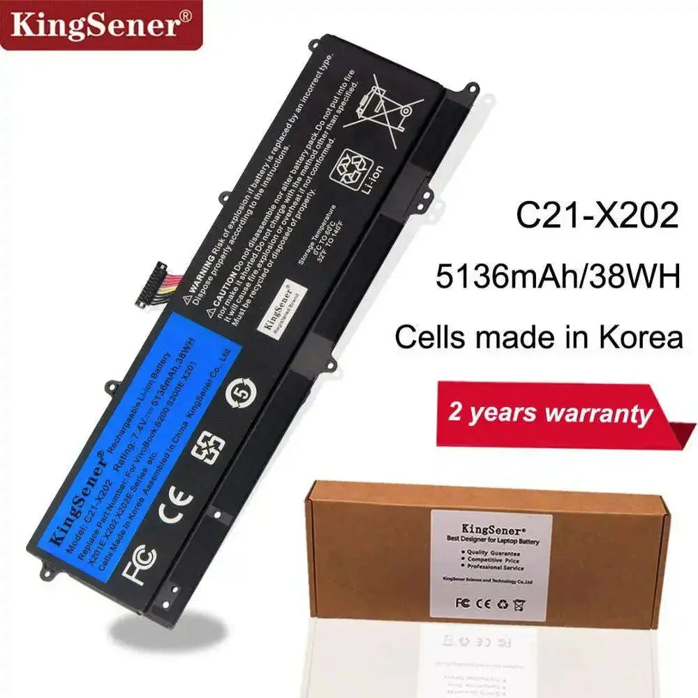 KingSener-C21-X202-Laptop-Battery-for-ASUS-VivoBook-S200-S200E-X201-X201E-X202-X202E-S200E-CT209H-S200E-CT182H-S200E-CT1-5136mAh-GreatEagleInc-317869747