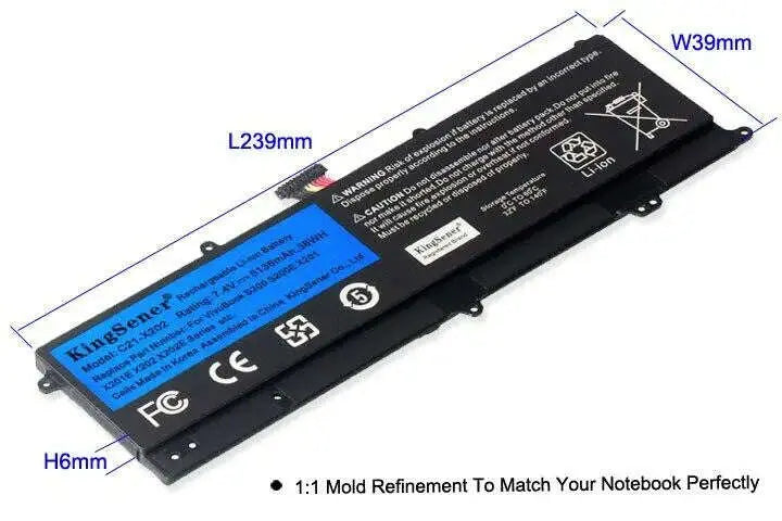 KingSener-C21-X202-Laptop-Battery-for-ASUS-VivoBook-S200-S200E-X201-X201E-X202-X202E-S200E-CT209H-S200E-CT182H-S200E-CT1-5136mAh-GreatEagleInc-317870041