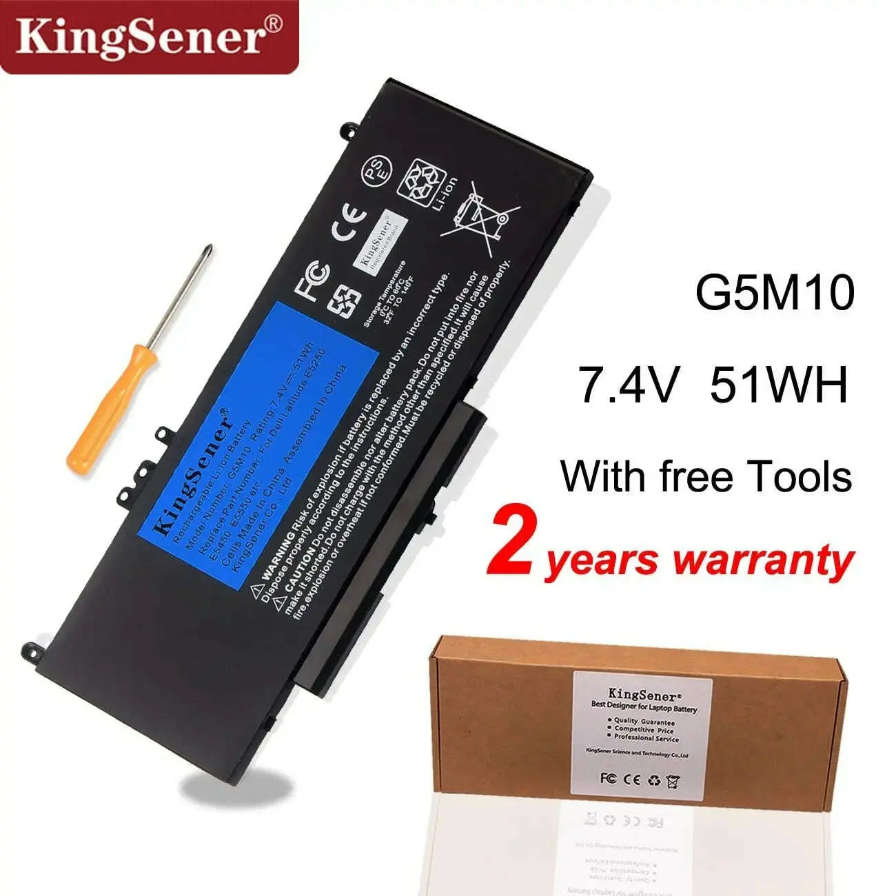 KingSener-G5M10-Laptop-battery-For-DELL-Latitude-E5250-E5450-E5550-8V5GX-R9XM9-WYJC2-1KY05-7.4V-51WH-Free-Tool-GreatEagleInc-317962281