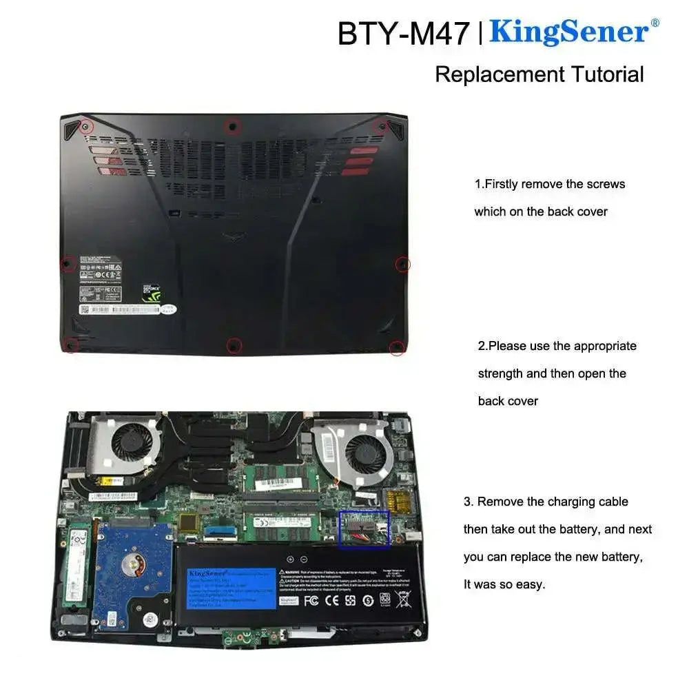 KingSener-New-BTY-M47-Laptop-Battery-for-MSI-GS40-GS43-GS43VR-6RE-GS40-6QE-2ICP5-73-95-2-MS-14A3-MS-14A1-7.6V-8060mAh-61.25WH-GreatEagleInc-317963425