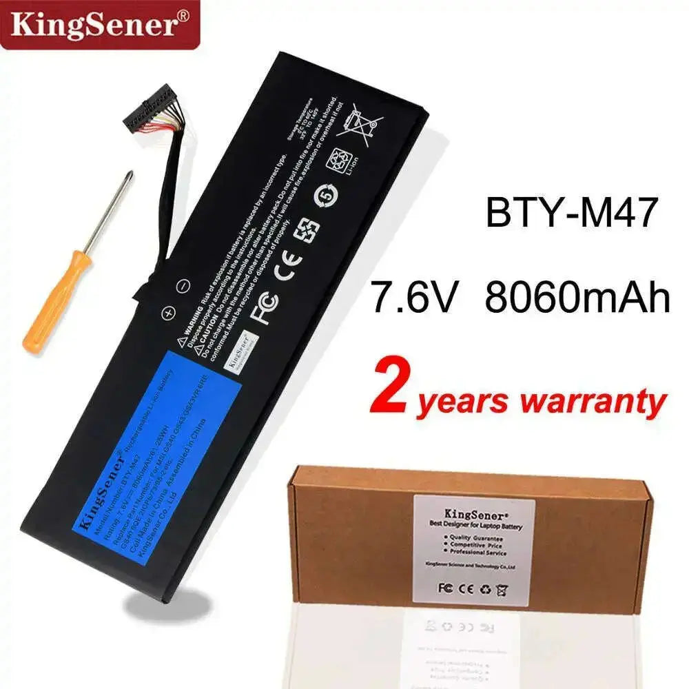 KingSener-New-BTY-M47-Laptop-Battery-for-MSI-GS40-GS43-GS43VR-6RE-GS40-6QE-2ICP5-73-95-2-MS-14A3-MS-14A1-7.6V-8060mAh-61.25WH-GreatEagleInc-317963581