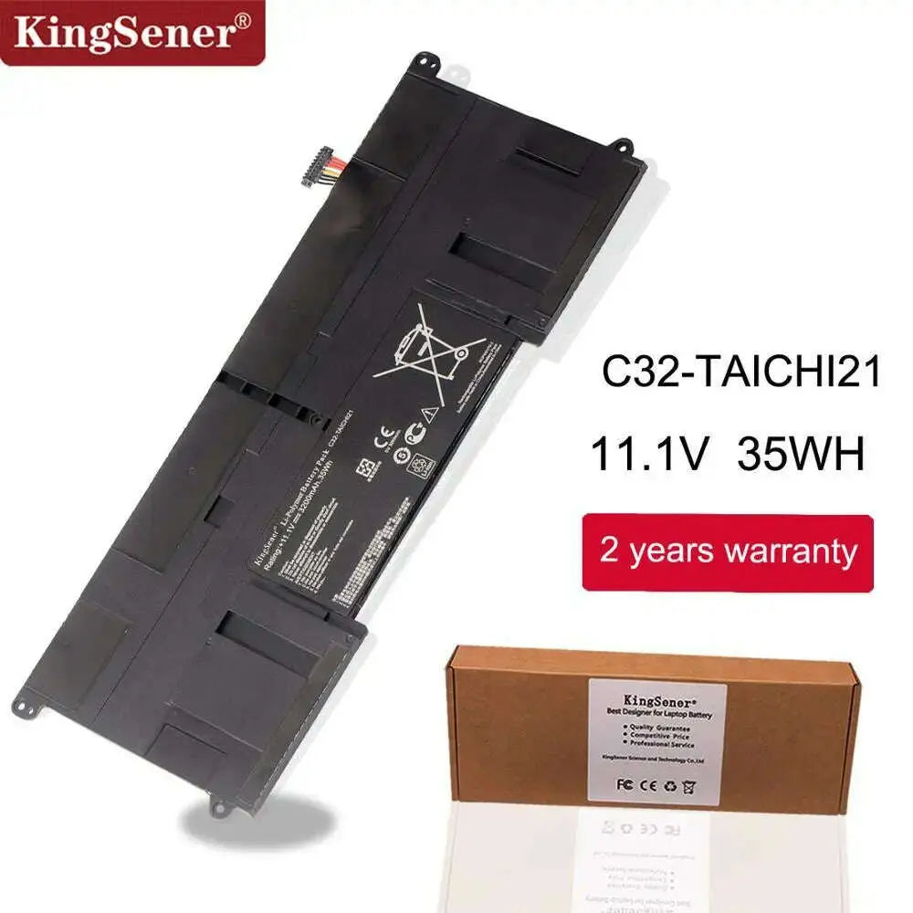 KingSener-New-C32-TAICHI21-Laptop-Battery-for-ASUS-Ultrabook-TAICHI21-TAICHI-21-C32-TAICHI21-11.1V-3200mAh-Free-2-Years-Warranty-GreatEagleInc-317817072