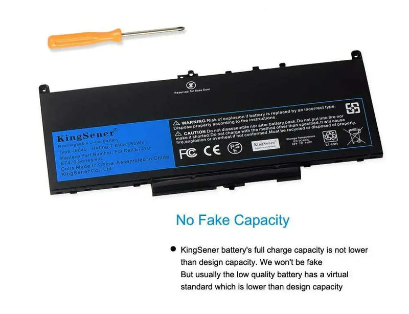 KingSener-New-J60J5-Replacement-Laptop-Battery-For-Dell-Latitude-E7270-E7470-J60J5-R1V85-MC34Y-242WD-7.6V-55Wh-GreatEagleInc-317796328