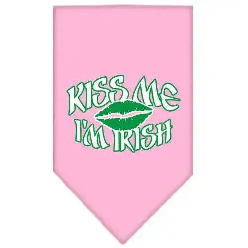 Kiss-Me-I_m-Irish-Screen-Print-Bandana-Light-Pink-Large-GreatEagleInc-319095067