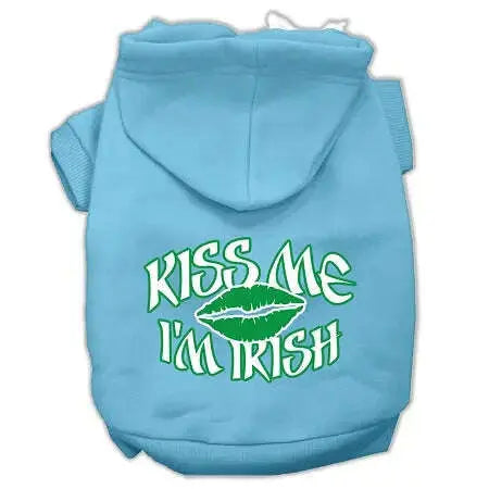 Kiss-Me-I_m-Irish-Screen-Print-Pet-Hoodies-Baby-Blue-Size-Med-GreatEagleInc-319691850