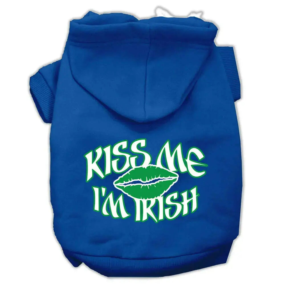 Kiss-Me-I_m-Irish-Screen-Print-Pet-Hoodies-Blue-Size-Xxl-GreatEagleInc-319688785