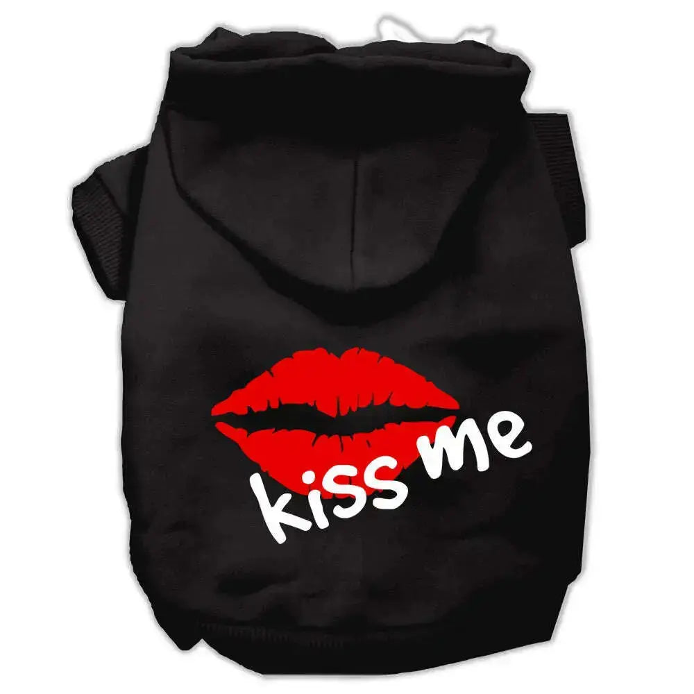 Kiss-Me-Screen-Print-Pet-Hoodies-Black-Size-Xxl-GreatEagleInc-318633414