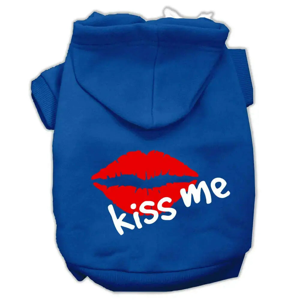 Kiss-Me-Screen-Print-Pet-Hoodies-Blue-Size-Med-GreatEagleInc-319789844