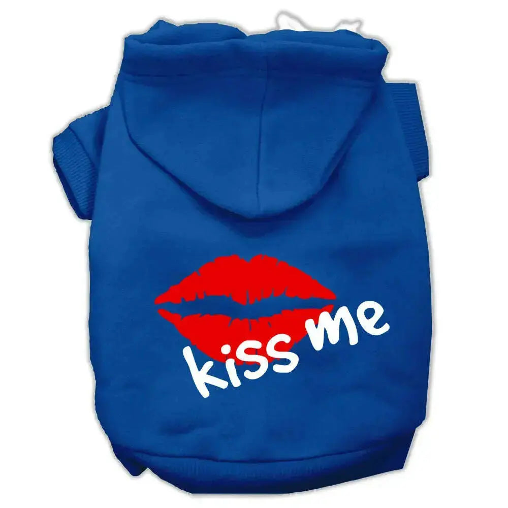 Kiss-Me-Screen-Print-Pet-Hoodies-Blue-Size-Xxxl-GreatEagleInc-318633971