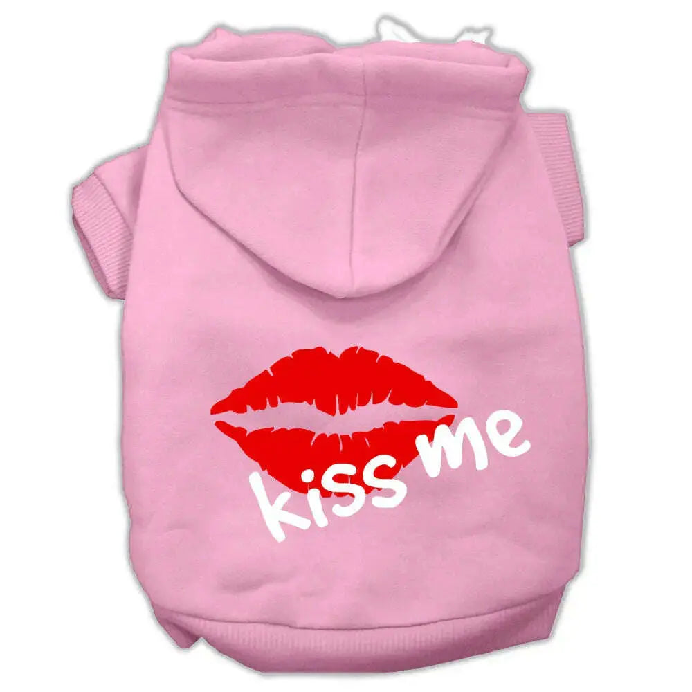 Kiss-Me-Screen-Print-Pet-Hoodies-Light-Pink-Size-Xxl-GreatEagleInc-319702049