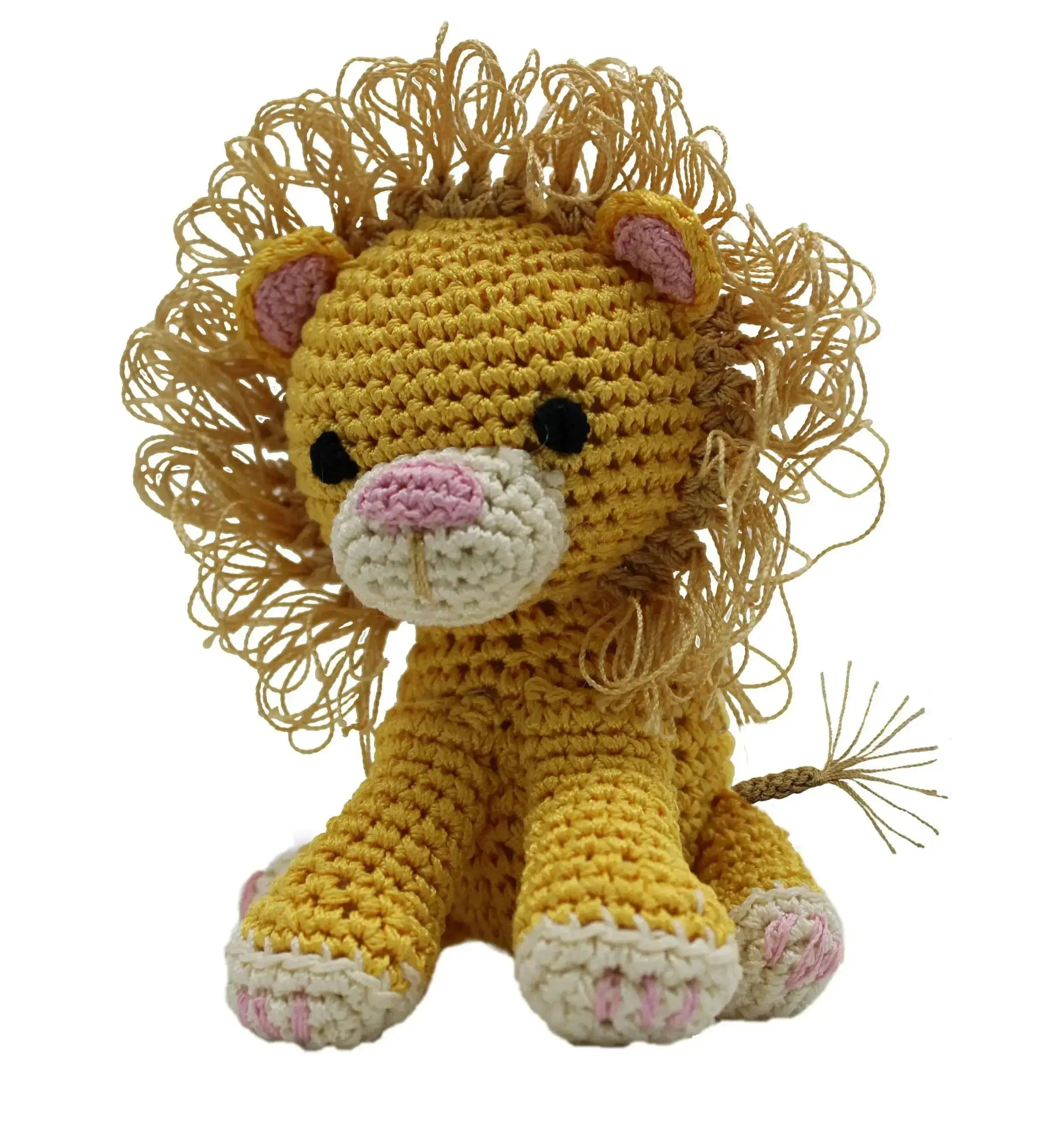 Knit-Knacks-King-Cuddles-The-Lion-Organic-Cotton-Small-Dog-Toy-GreatEagleInc-318604594