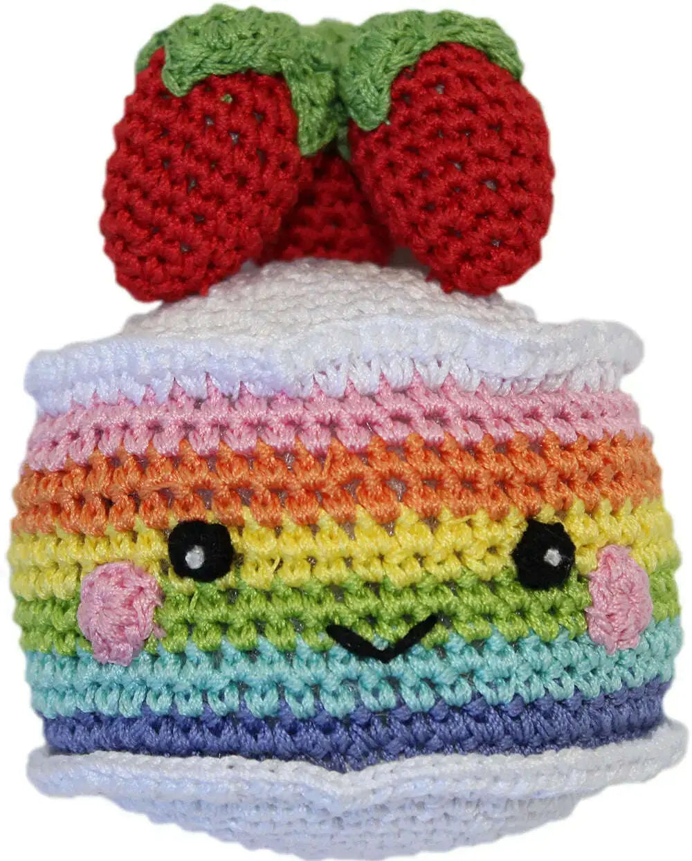 Knit-Knacks-Rainbow-Cake-Organic-Cotton-Small-Dog-Toy-GreatEagleInc-334351333