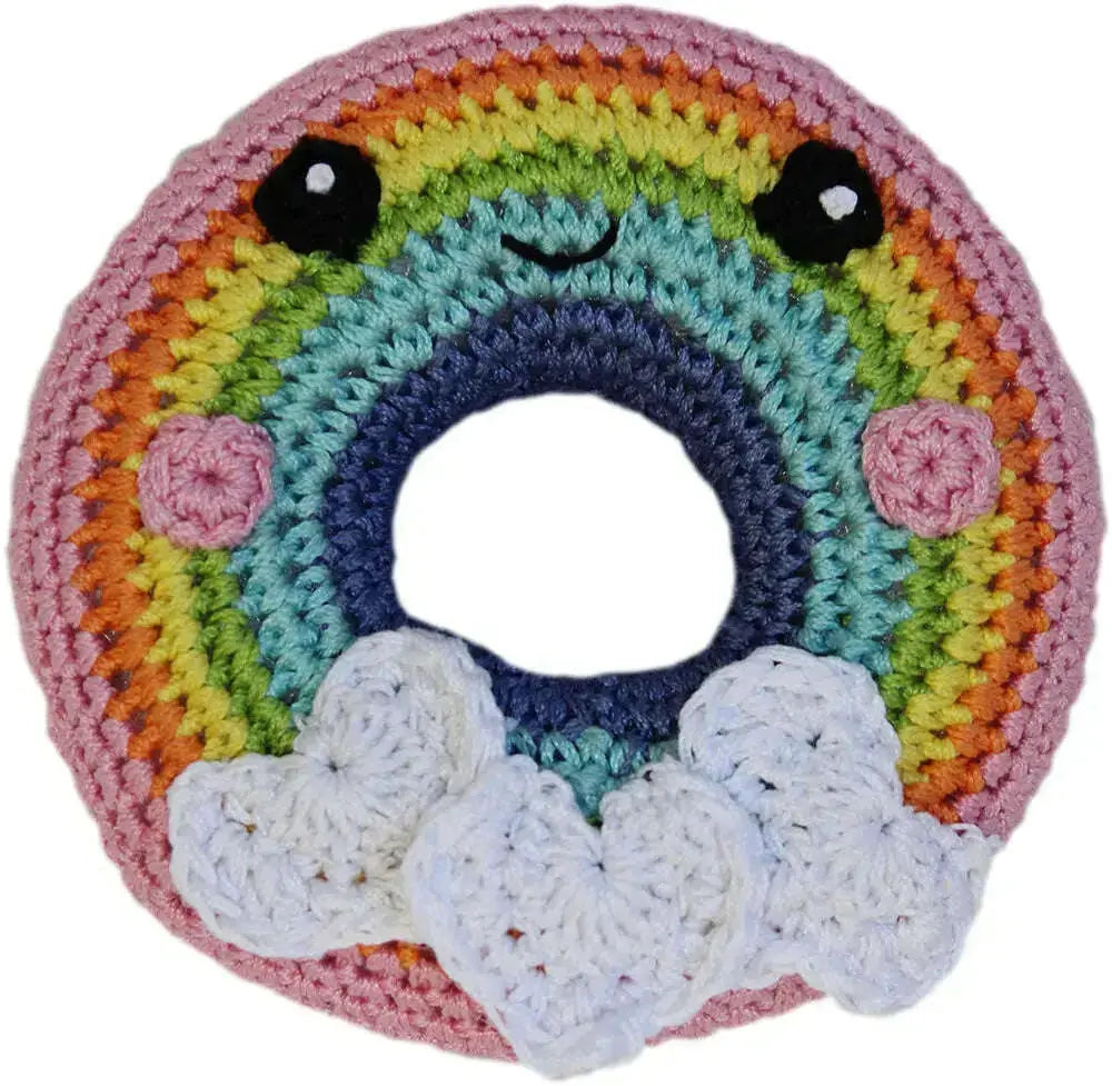 Knit-Knacks-Rainbow-Donut-Organic-Cotton-Small-Dog-Toy-GreatEagleInc-334352297