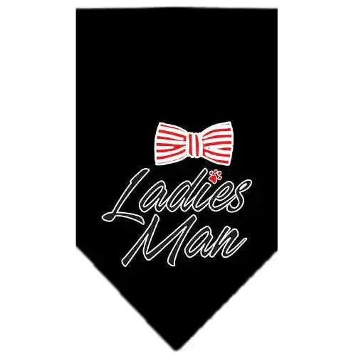 Ladies-Man-Screen-Print-Bandana-Black-Small-GreatEagleInc-334288061