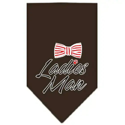 Ladies-Man-Screen-Print-Bandana-Brown-Large-GreatEagleInc-334287381