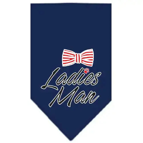Ladies-Man-Screen-Print-Bandana-Navy-Blue-Large-GreatEagleInc-334287624