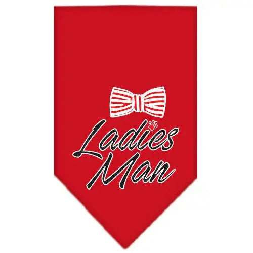 Ladies-Man-Screen-Print-Bandana-Red-Small-GreatEagleInc-334288420