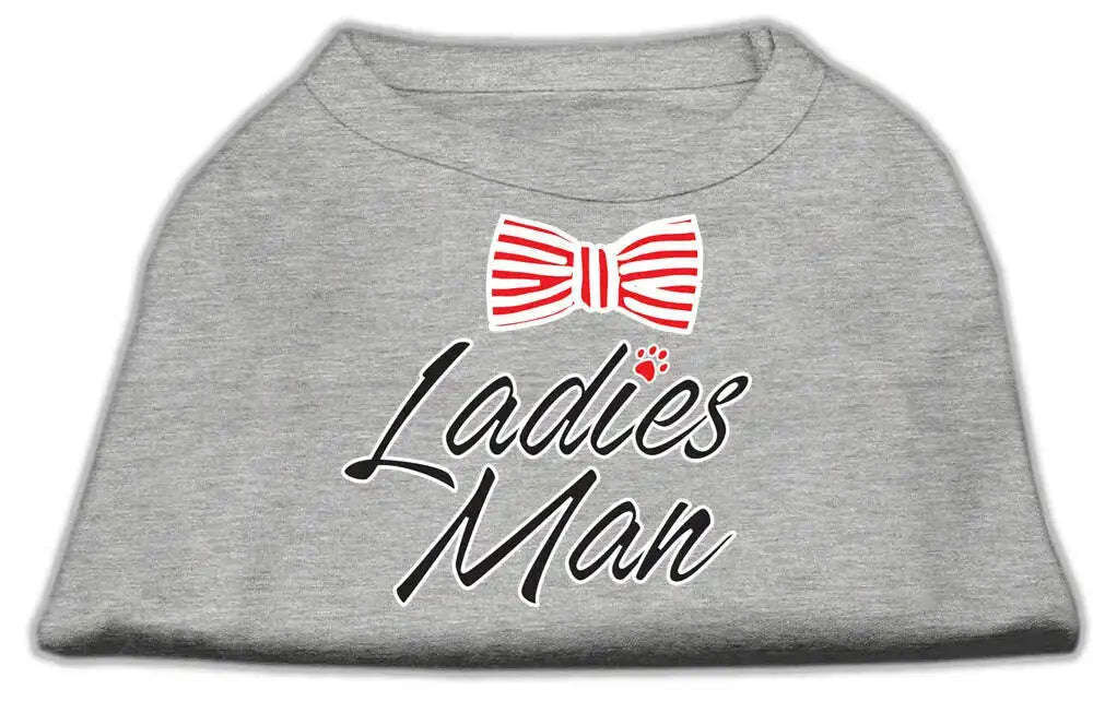 Ladies-Man-Screen-Print-Dog-Shirt-Grey-Xs-GreatEagleInc-334276037