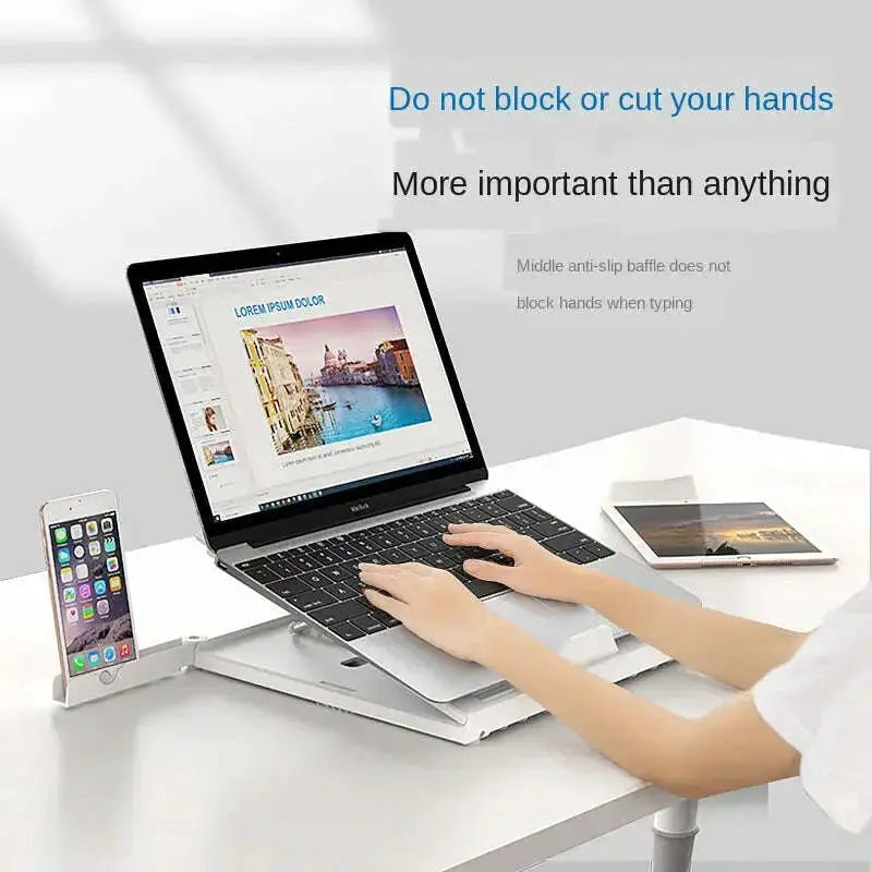 Laptop-Stand-9-Angles-Adjustable-Desktop-Standing-Smartphone-Notebook-Riser-Holder-GreatEagleInc-334111854