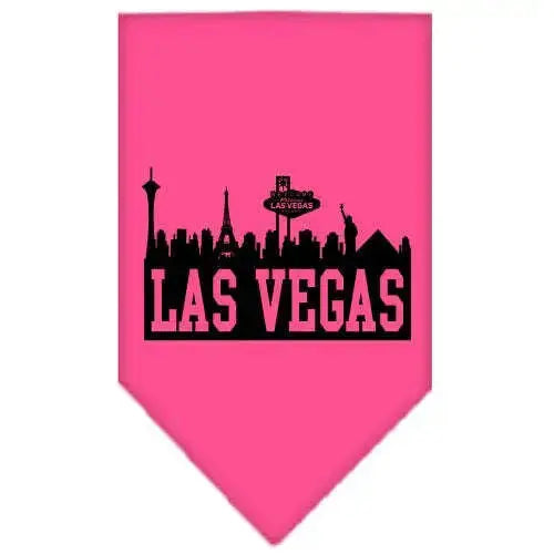 Las-Vegas-Skyline-Screen-Print-Bandana-Bright-Pink-Large-GreatEagleInc-319146472