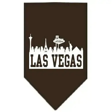 Las-Vegas-Skyline-Screen-Print-Bandana-Cocoa-Small-GreatEagleInc-319145182