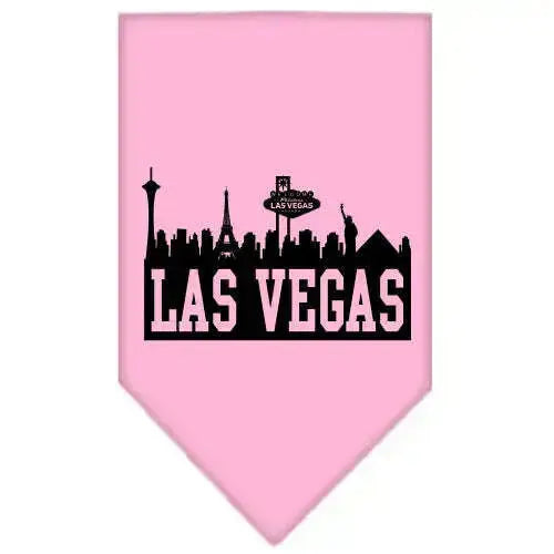 Las-Vegas-Skyline-Screen-Print-Bandana-Light-Pink-Small-GreatEagleInc-319144794