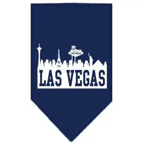 Las-Vegas-Skyline-Screen-Print-Bandana-Navy-Blue-Small-GreatEagleInc-319144671