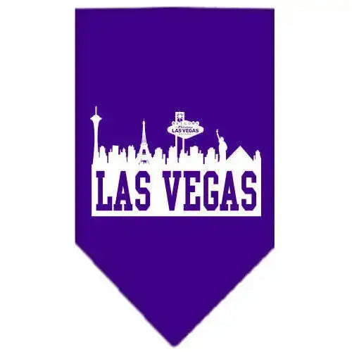 Las-Vegas-Skyline-Screen-Print-Bandana-Purple-Large-GreatEagleInc-319145725