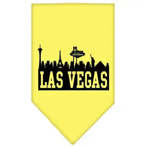 Las-Vegas-Skyline-Screen-Print-Bandana-Yellow-Large-GreatEagleInc-319145390