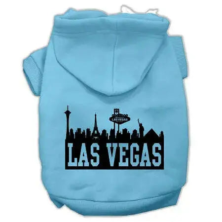 Las-Vegas-Skyline-Screen-Print-Pet-Hoodies-Baby-Blue-Size-Xxxl-GreatEagleInc-319672669