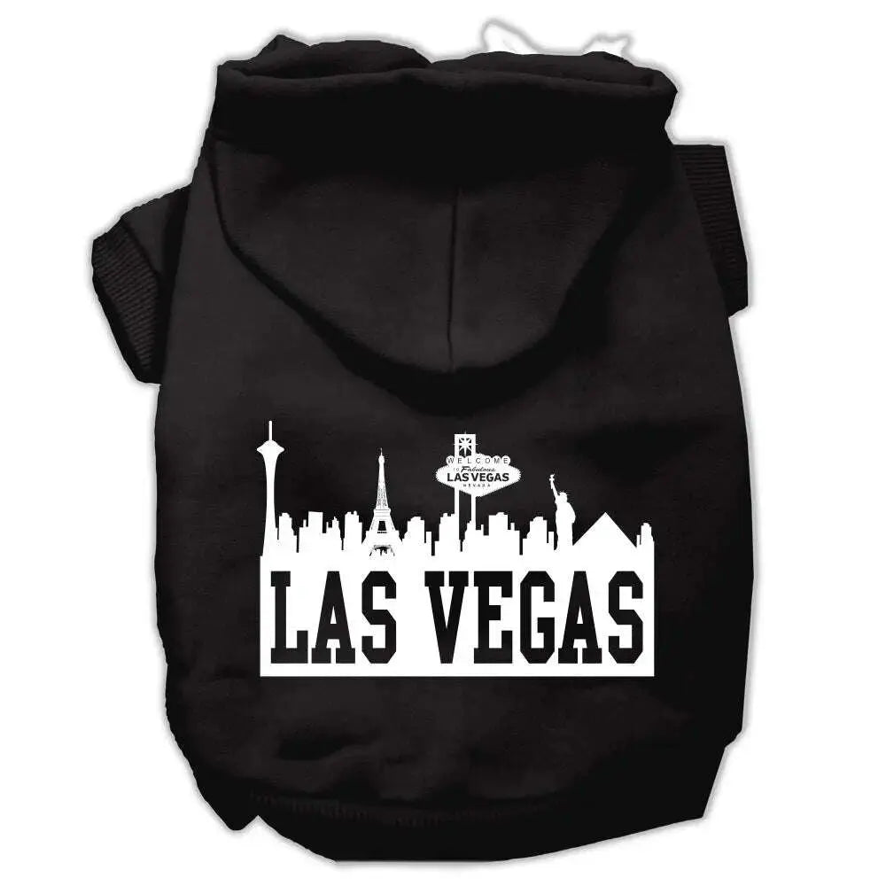 Las-Vegas-Skyline-Screen-Print-Pet-Hoodies-Black-Size-Xs-GreatEagleInc-319760550