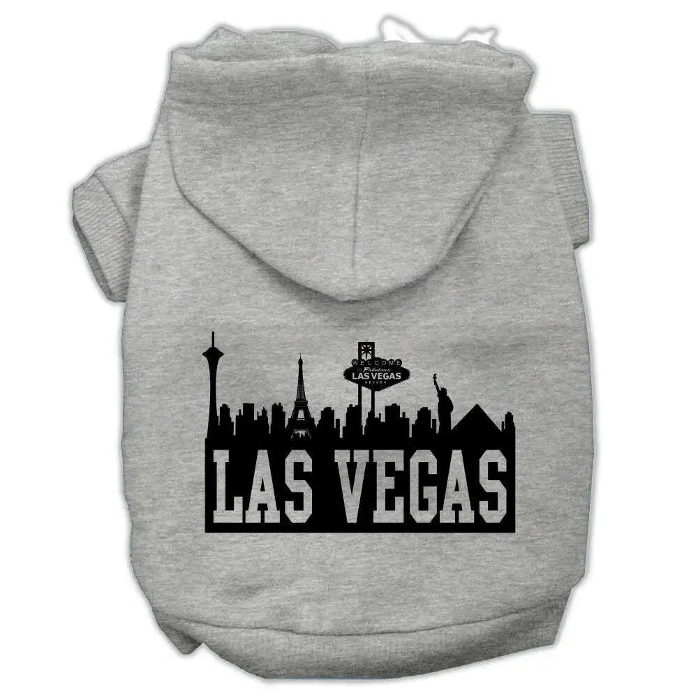 Las-Vegas-Skyline-Screen-Print-Pet-Hoodies-Grey-Size-Sm-GreatEagleInc-319761763