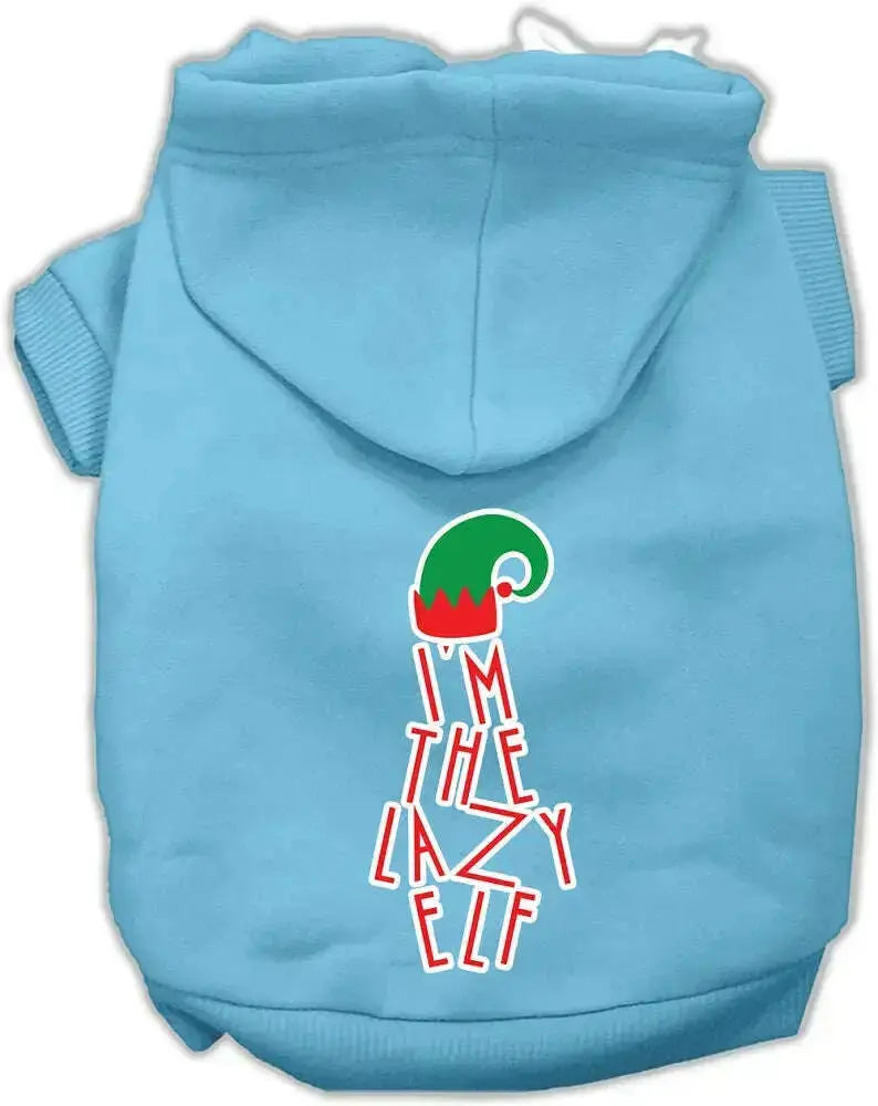 Lazy-Elf-Screen-Print-Pet-Hoodie-Baby-Blue-Lg-GreatEagleInc-318751532