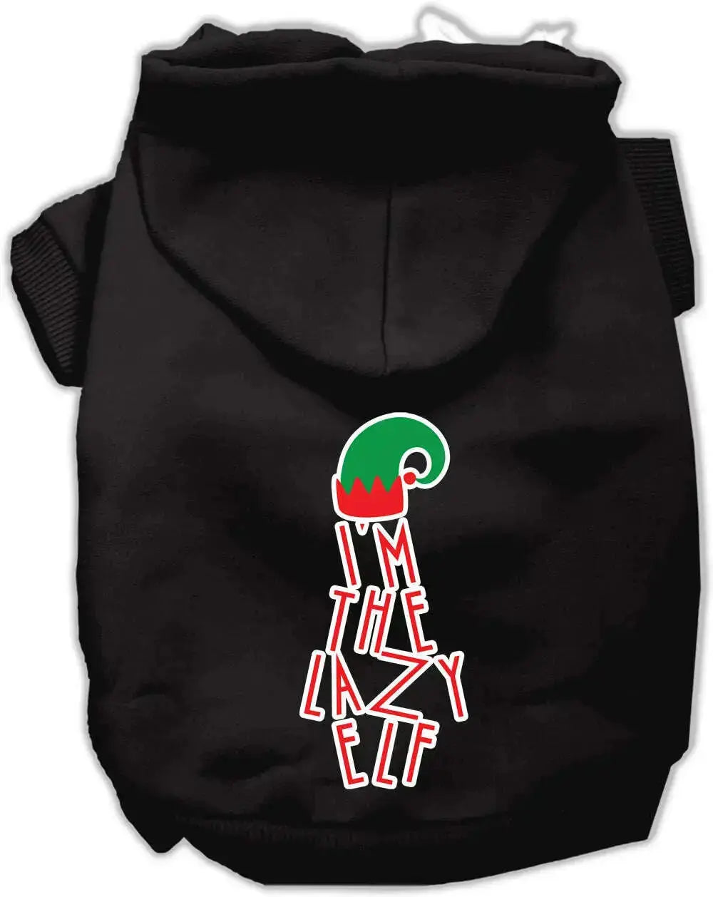 Lazy-Elf-Screen-Print-Pet-Hoodie-Black-Lg-GreatEagleInc-318751676