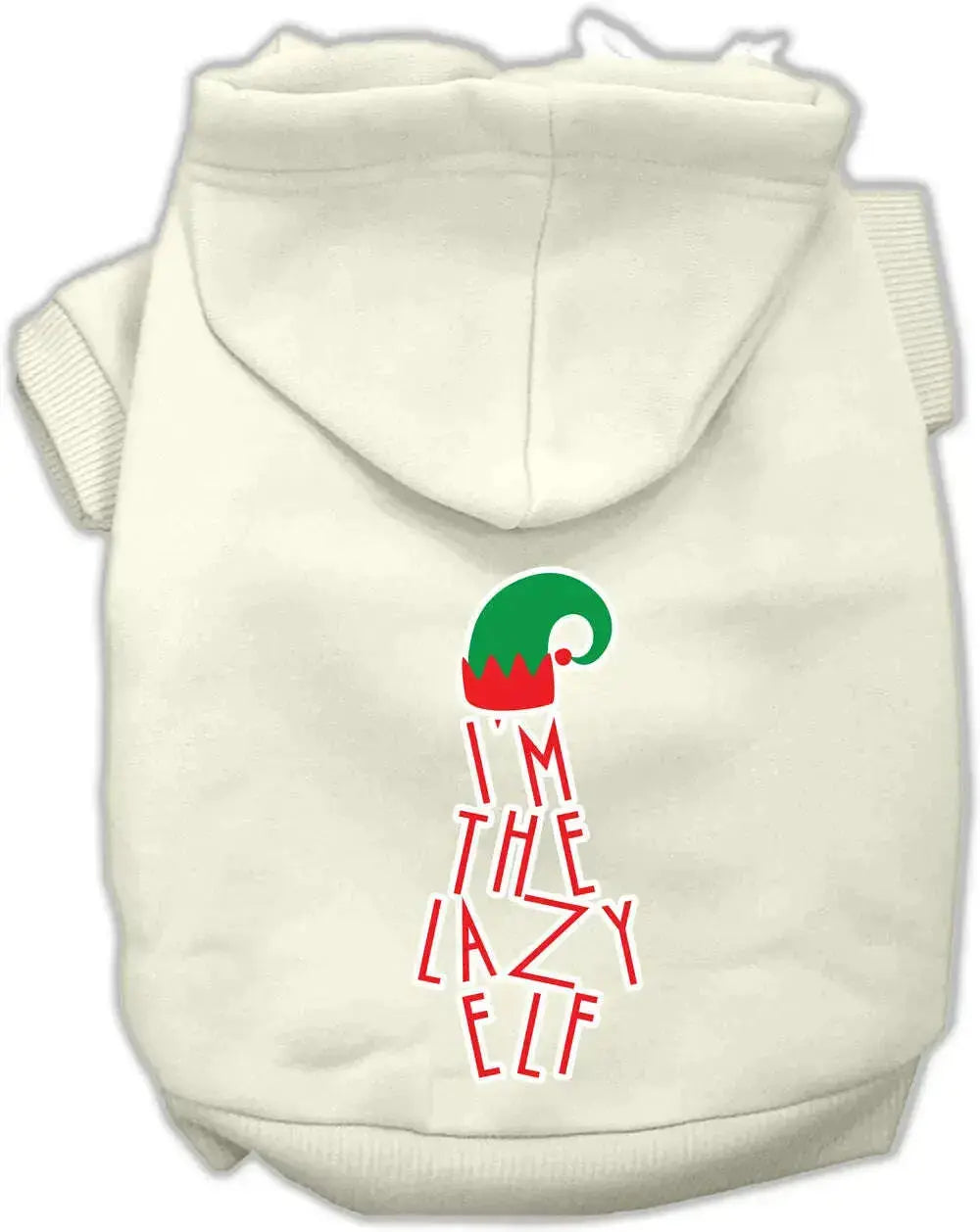 Lazy-Elf-Screen-Print-Pet-Hoodie-Cream-Lg-GreatEagleInc-318751978