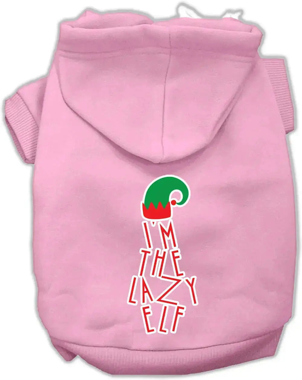 Lazy-Elf-Screen-Print-Pet-Hoodie-Light-Pink-Med-GreatEagleInc-333731158