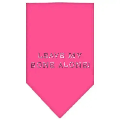 Leave-My-Bone-Alone-Rhinestone-Bandana-Bright-Pink-Large-GreatEagleInc-319295260