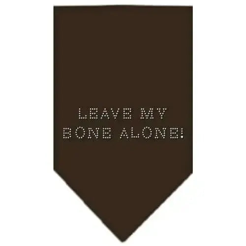 Leave-My-Bone-Alone-Rhinestone-Bandana-Cocoa-Small-GreatEagleInc-319293973