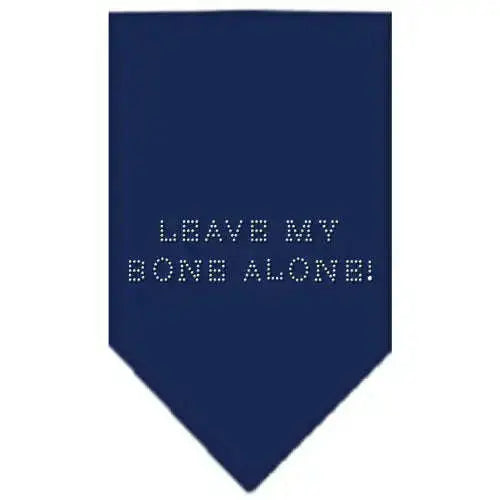 Leave-My-Bone-Alone-Rhinestone-Bandana-Navy-Blue-Large-GreatEagleInc-319294712