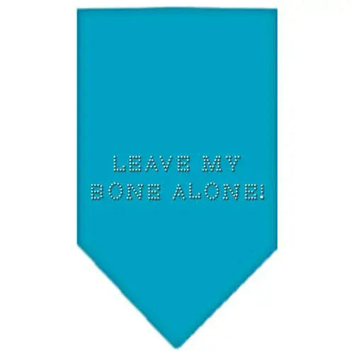 Leave-My-Bone-Alone-Rhinestone-Bandana-Turquoise-Small-GreatEagleInc-319293122