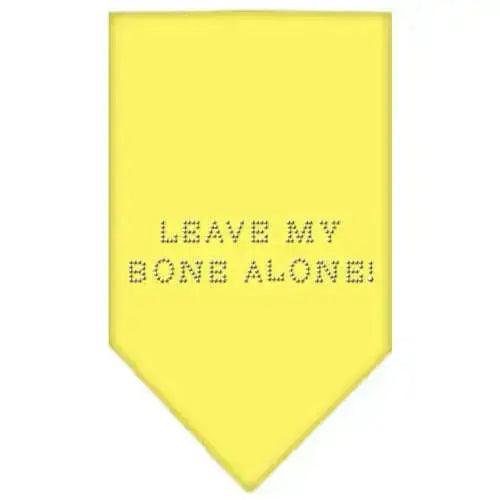 Leave-My-Bone-Alone-Rhinestone-Bandana-Yellow-Small-GreatEagleInc-319026218