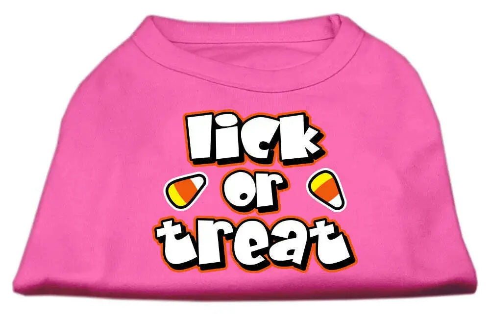 Lick-Or-Treat-Screen-Print-Shirts-Bright-Pink-Xxxl-GreatEagleInc-333844944