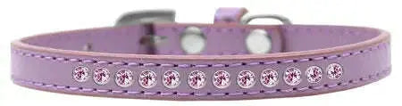 Light-Pink-Crystal-Size-10-Lavender-Puppy-Collar-GreatEagleInc-333904280