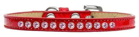 Light-Pink-Crystal-Size-16-Red-Puppy-Ice-Cream-Collar-GreatEagleInc-319624418