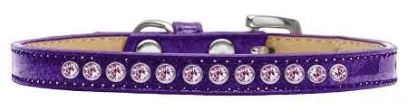 Light-Pink-Crystal-Size-8-Purple-Puppy-Ice-Cream-Collar-GreatEagleInc-319624845